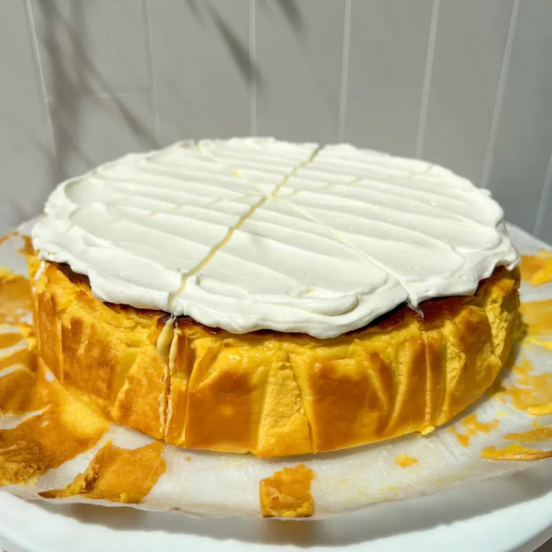 Mango Basque Cheesecake Gluten Free