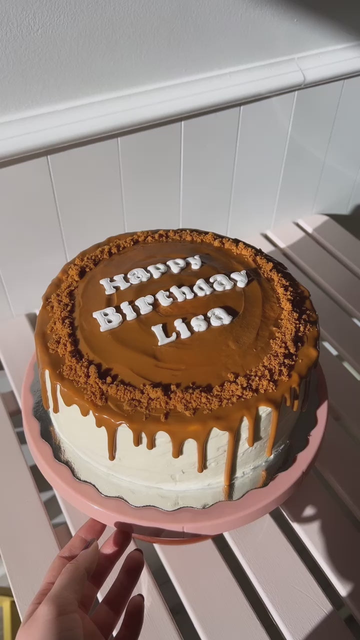 Lotus Biscoff Crepe Cake 8" | Nana's Creperie