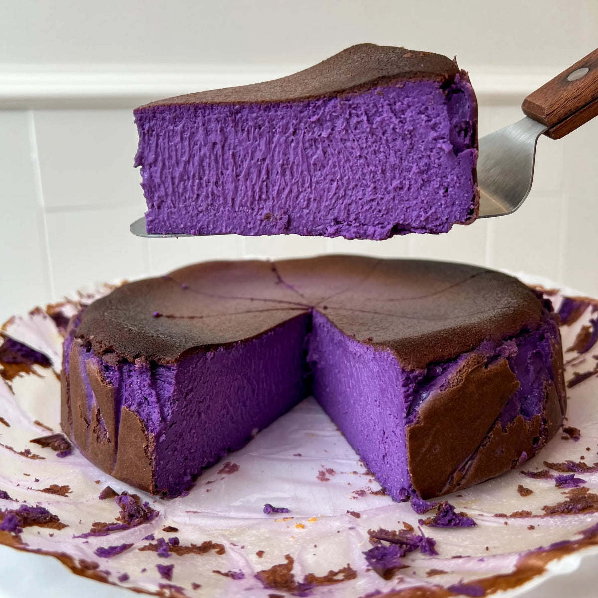 Ube Basque Cheesecake in Toronto