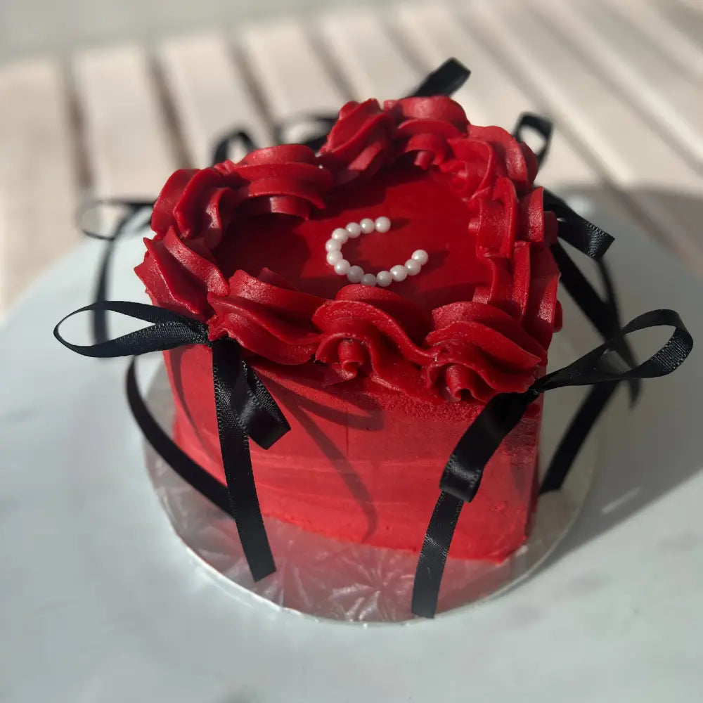 Valentine's Red Velvet Crepe Cake ❤️