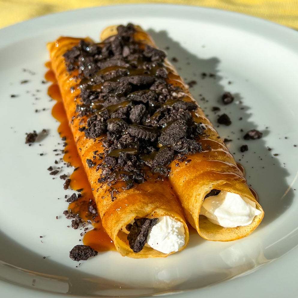 Oreo Crepe in Toronto. Everyone's all time favorite dessert at Nana's Creperie