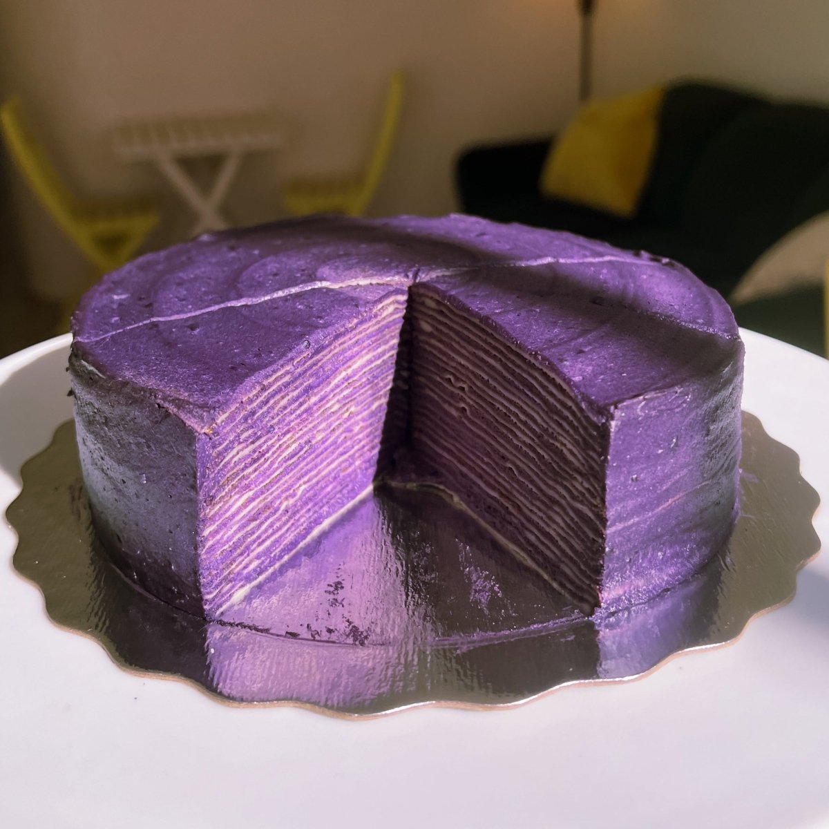 Ube Crepe Cake