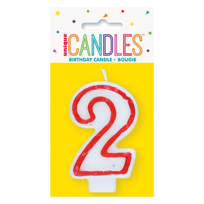 Unique Candles birthday numeral candle number 2