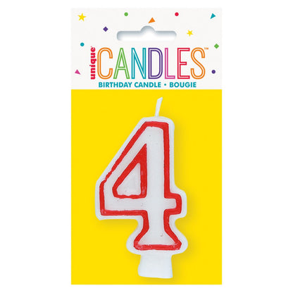 Unique Candles birthday numeral candle number 4