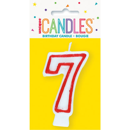 Unique Candles birthday numeral candle number 7