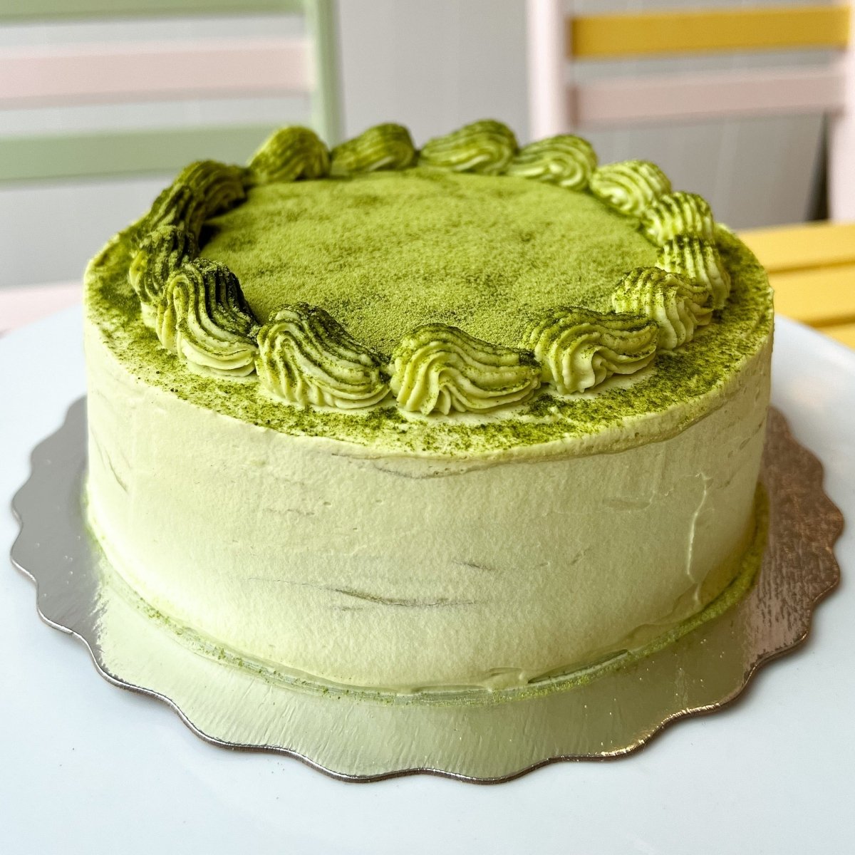 Matcha Mille Crepe Cake - Nana's Creperie - Nana's Crepe Cakes