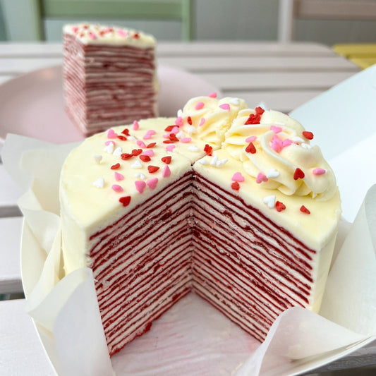 Red Velvet Crepe Cake - Nana's Creperie - Nana's Crepe Cakes
