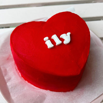 Valentine's day special red velvet crepe cake - bento cake - lunchbox cake - Nana's Creperie - Nana's Crepe Cakes